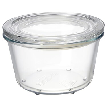 Ramadan Offcer Food Container With Lid, Glass, 600 Ml