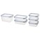 Ramadan Offcer Food Container With Lid, Set Of 6, Plastic