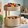 Vegetable/Fruit Basket, Set Of 2, Bamboo