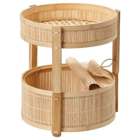 Vegetable/Fruit Basket, Set Of 2, Bamboo