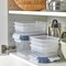 Food Container With Lid, Set Of 6, Plastic