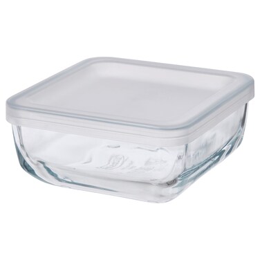 Ramadan Offcer Food Container With Lid, Glass, 0.5 L