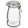 Ramadan Offcer Bottle Shaped Jar With Lid, Clear Glass, 0.4 L