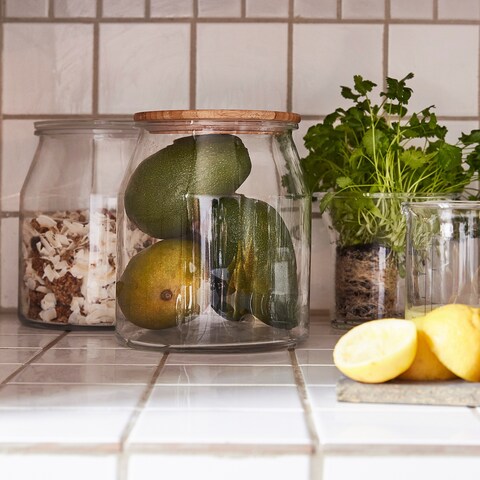 Jar, Round/Glass, 3.3 L