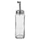 Oil/Vinegar Bottle, Clear Glass/Stainless Steel, 16Cm
