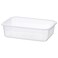 Food Container, Rectangular/Plastic, 1.0 L