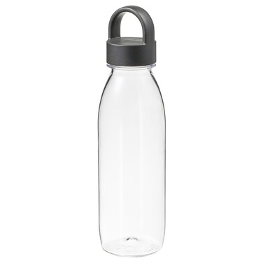 Water Bottle, Dark Grey, 0.5 L