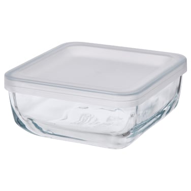 Ramadan Offcer Food Container With Lid, Glass, 0.5 L