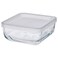 Ramadan Offcer Food Container With Lid, Glass, 0.5 L
