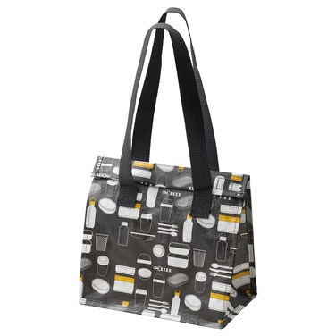Ramadan Offcer Lunch Bag, Patterned Grey, 25X16X27Cm