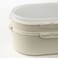 Ramadan Offcer Stackable Lunch Box For Dry Food, Light Grey-Beige