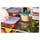 Ramadan Offcer Food Container With Lid, Rectangular Glass/Silicone, 1.0 L