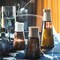 Ramadan Offcer Salt And Pepper Shakers 2 Pack, Glass/Brown, 12Cm