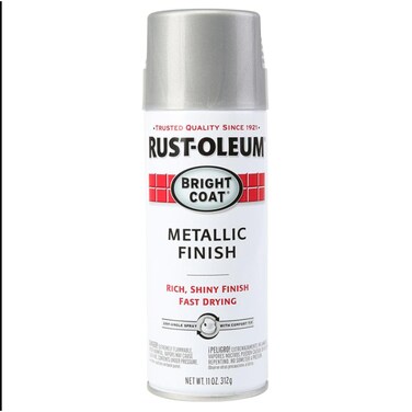 Rustoleum Bright Coat&reg; Spray (325.3 ml, Metallic Aluminum)