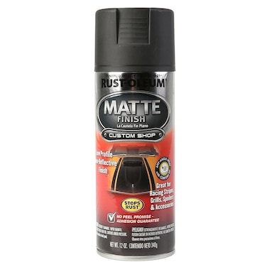 Rustoleum Automotive Matte Finish Spray (354.8 ml, Black)