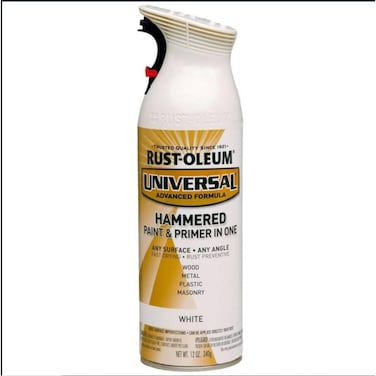 Rust-Oleum Universal Hammered Paint &amp; Primer in One (340 g, White)