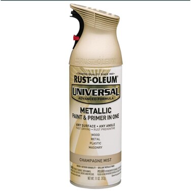 Rust-Oleum Universal Advanced Formula Metallic Paint &amp; Primer in One (Champagne Mist, 312 g)