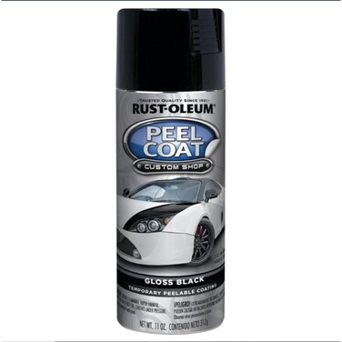Rust-Oleum Peel Coat Spray Paint (283 g, Gloss Black)