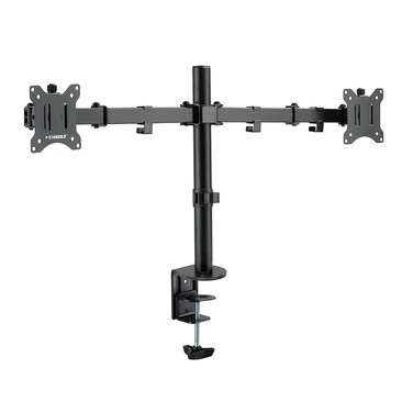 Stargold Dual Arm Monitor Desk Mount Stand for 17-32 Inch LCD LED Heavy Duty Gaming Monitor Stand Fully Adjustable Arms Hold 2 Screens