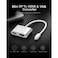 Ugreen Mini DP To HDMI And VGA Adapter Silver
