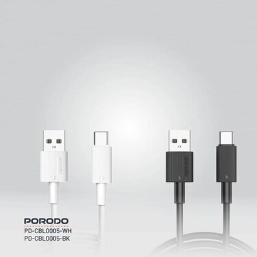 Porodo USB-C Cable 3m White