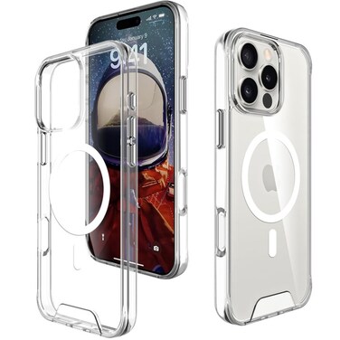 Glassology MagSafe Clear Case With Screen Protector Transparent iPhone 16 Pro Max