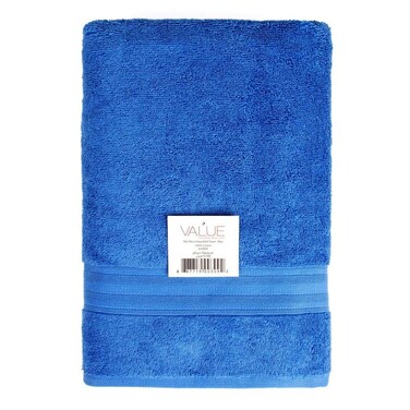 Truebell Value Cotton Bath Towel (70 x 140 cm, Blue)