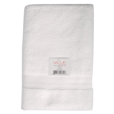 Truebell Cotton Bath Towel (70 x 140 cm, White)
