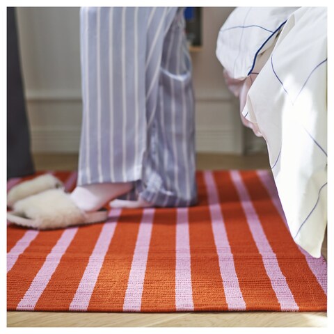 Rug Flatwoven Pink/Orange 80X150Cm