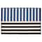 Rug Low Pile Blue Black/Stripe 60X90Cm