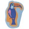 Rug Low Pile Blue Orange/Toucan 83X125Cm
