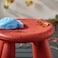 Children'S Stool In/Outdoor/Red