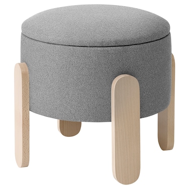 Pouffe With Storage/Tonerud Grey