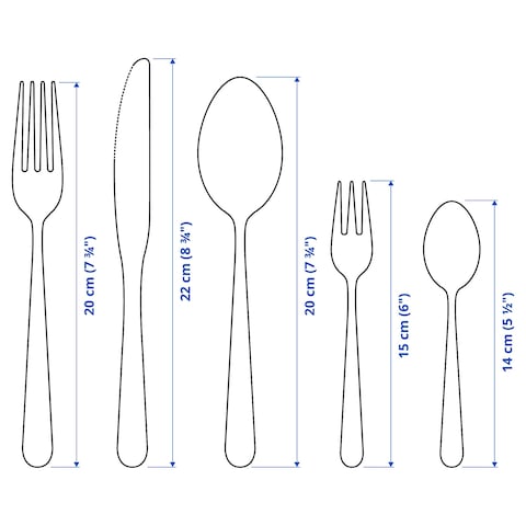 30-Piece Cutlery Set Stainless Steel
