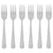 6-Piece Salad/Dessert Fork Stainless Steel 16 Cm