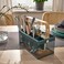 Cutlery Holder Bamboo/Grey-Turquoise