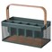 Cutlery Holder Bamboo/Grey-Turquoise