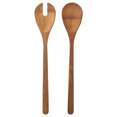 2-Piece Salad Servers Set Bamboo