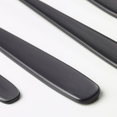 24-Piece Cutlery Set Black