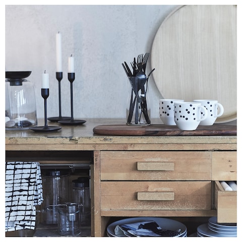 24-Piece Cutlery Set Black