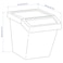 Waste Sorting Bin With Lid White 60 L