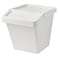 Waste Sorting Bin With Lid White 60 L