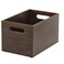 Storage Box Dark Bamboo 16X24X15 Cm