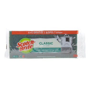 Classic Scrub Sponge 4+4 Combo Pack (8 Pc.)