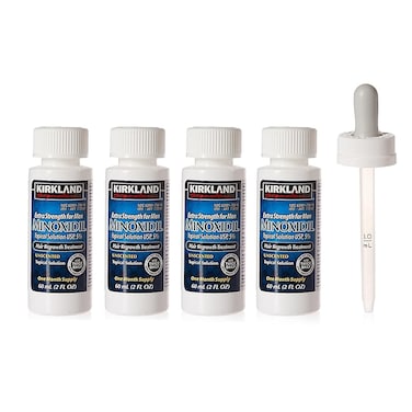 Minoxidil 5% Extra Strength Hair Regrowth Treatment &ndash; 4 Bottles x 60ml for Fuller, Thicker Hair