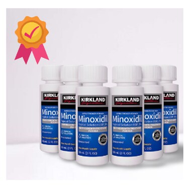 Pack Of 6 Minoxidil 5% Extra Strength Hair Regrowth Bottles 60ml