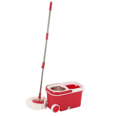 ACE Spin Mop &amp; Bucket W/Wheel (8 L)