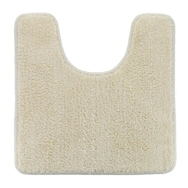 Tendance Microfiber Toilet Mat (Natural, 45 x 50 cm)