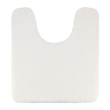 Tendance Microfiber Toilet Mat (White, 45 x 50 cm)
