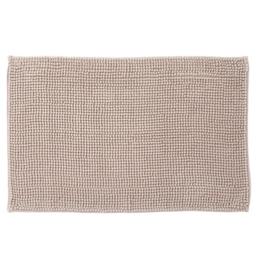 5Five Chenille Bath Mat (80 x 50 x 1 cm, Linen Beige)